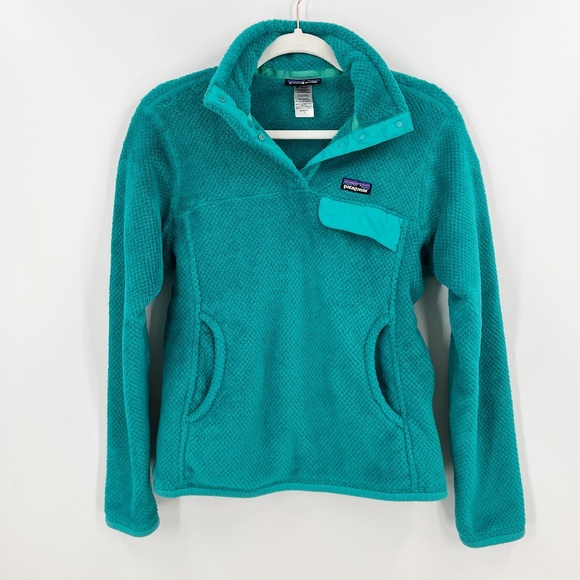 Patagonia Jackets & Blazers - Patagonia Re-Tool Snap-T Fleece Pullover Turquoise Sz S